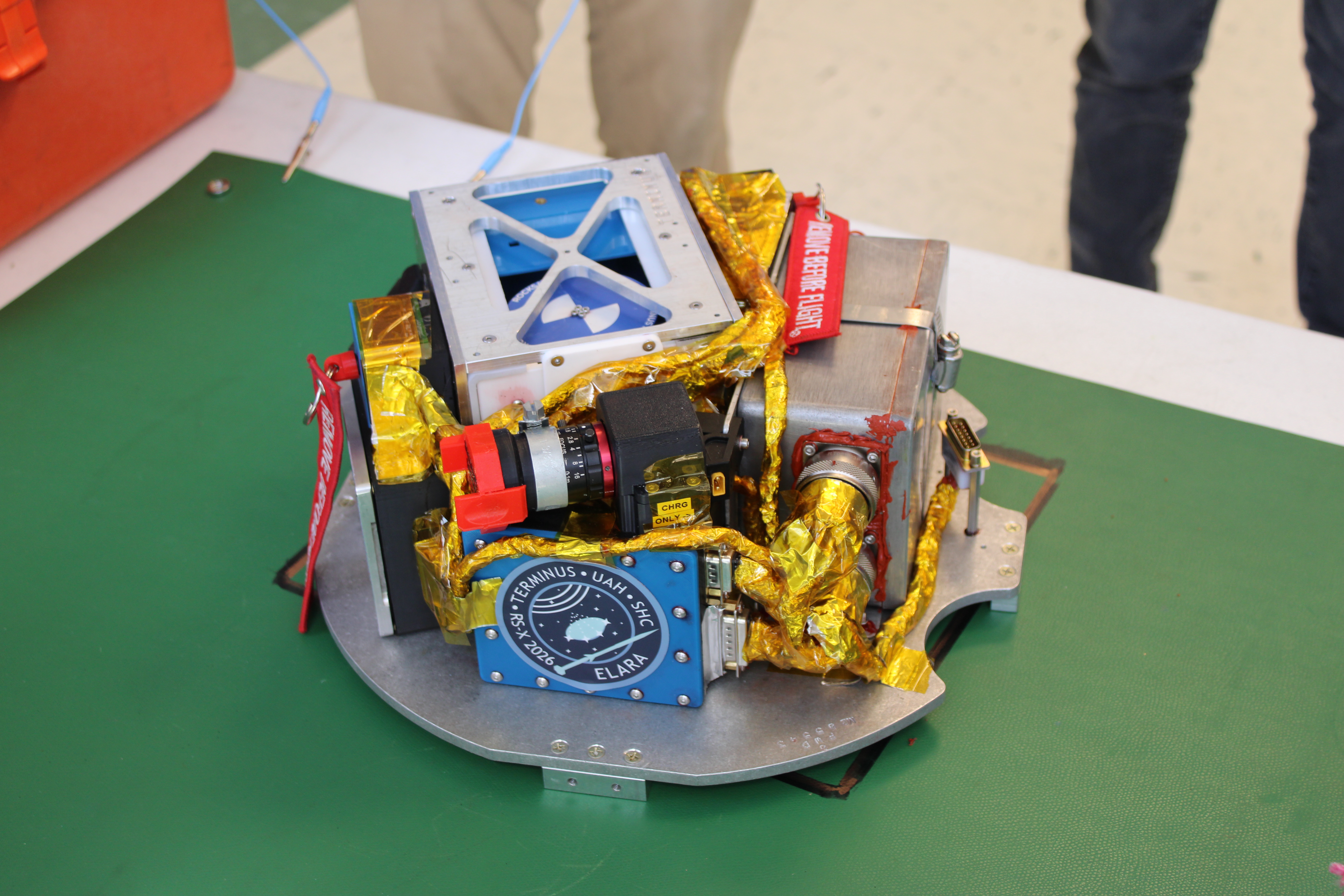ELARA spacecraft hardware angle view